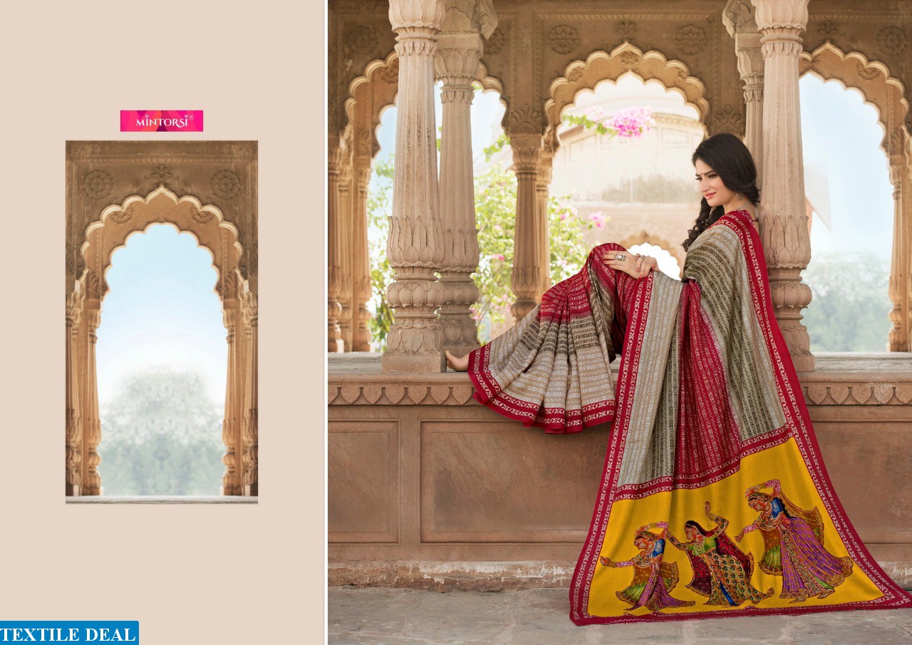 mintorsi Royal Elegance Wholesale Tusser silk Ethnic Saree